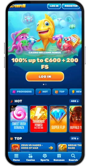 Licensed UK casino homepage loading in under 3 seconds with a welcome screen ready for new and existing players
