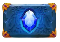 Blue Gem high-value symbol in Aztec Bonanza paying 1x the stake for a five-symbol combination