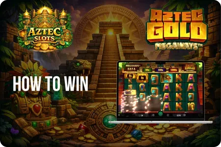 Winning cascade sequence in Aztec Gold Megaways slot with multiplier growth