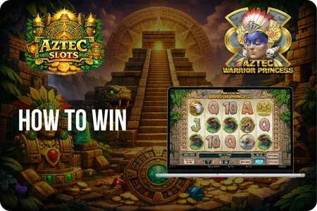 Aztec Warrior Princess gameplay showing reels with wild and scatter symbols in jungle temple setting