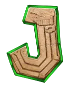 J — low card symbol offering 100x the bet for five of a kind across the reels