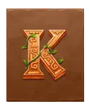 K — card symbol returning 1x the bet for six matching positions across the payline